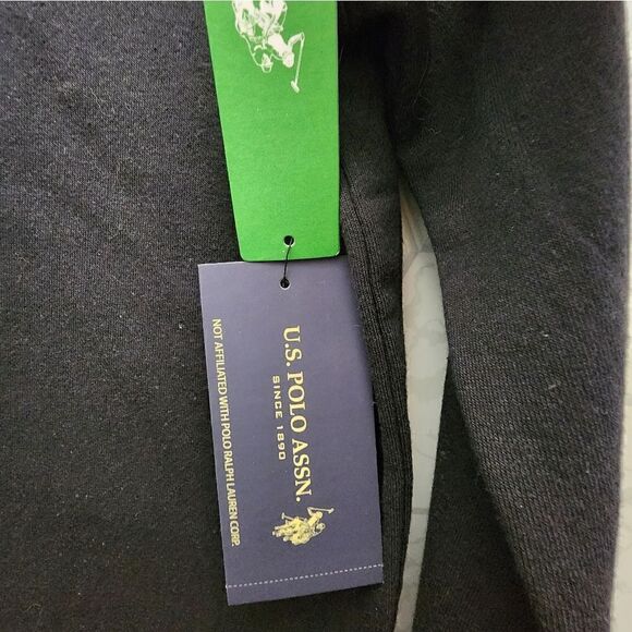 Nwt U.S. Polo Assn. Boys Print Sleeve Fleece Crewneck Sweatshirt - Picture 5 of 9